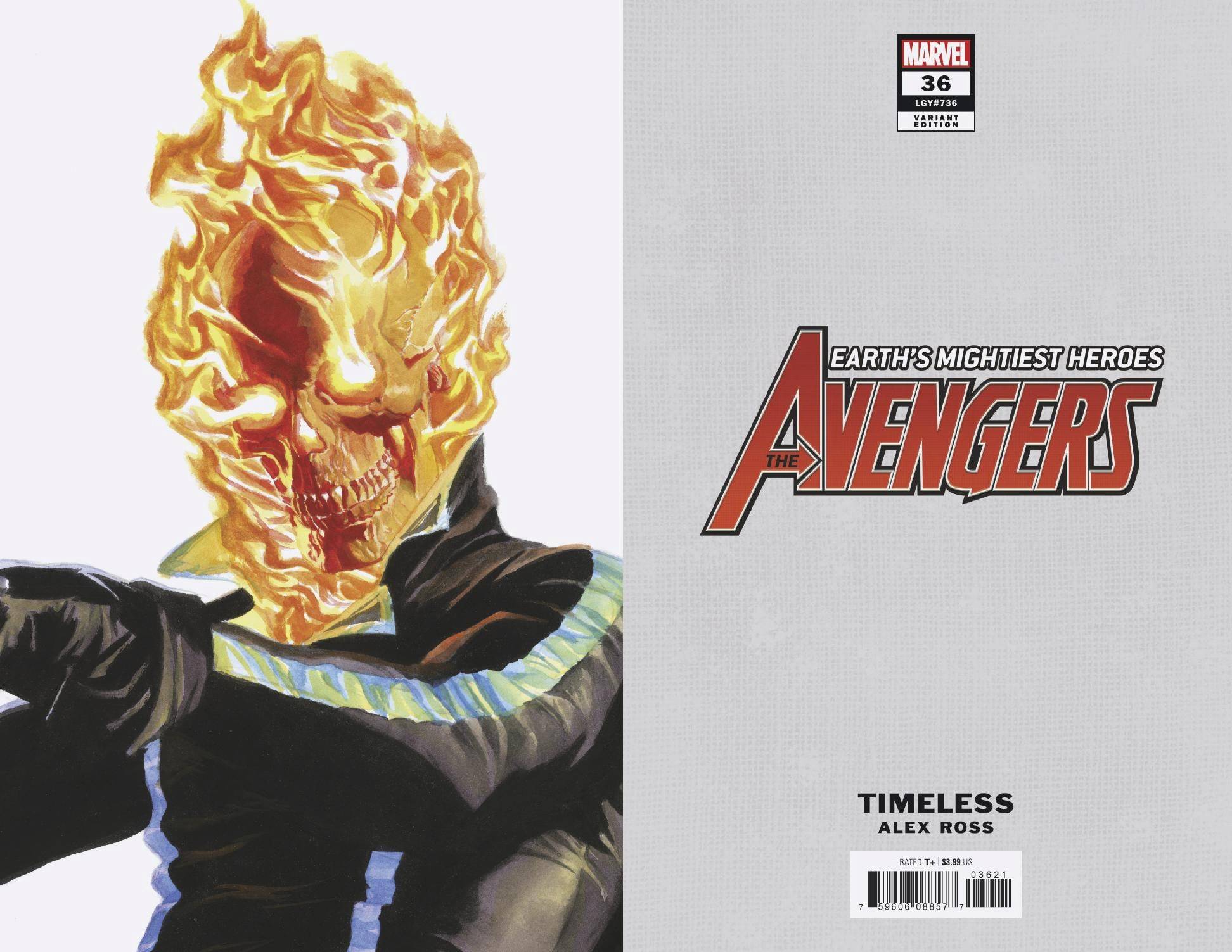 AVENGERS #36 ALEX ROSS GHOST RIDER TIMELESS VAR | Game Master's Emporium (The New GME)