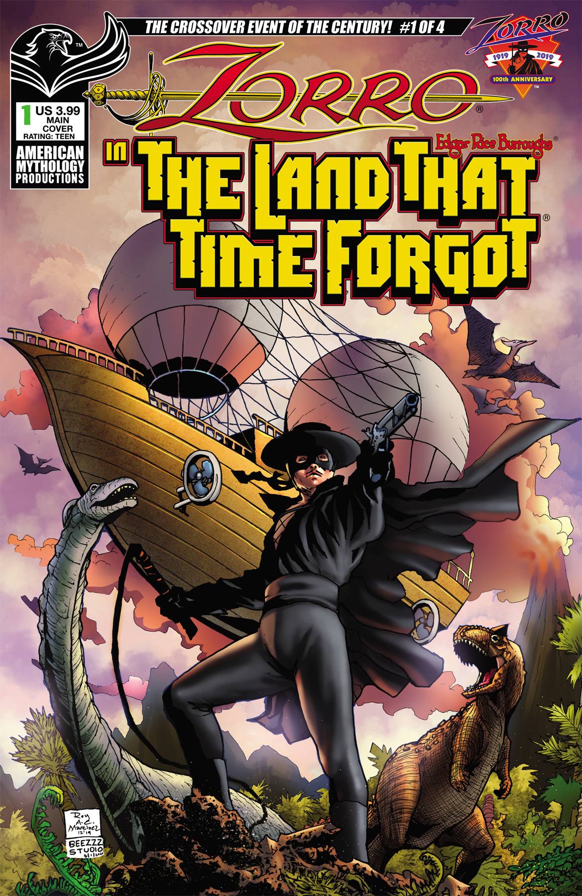 ZORRO IN LAND THAT TIME FORGOT #1 CVR A MARTINEZ | Game Master's Emporium (The New GME)