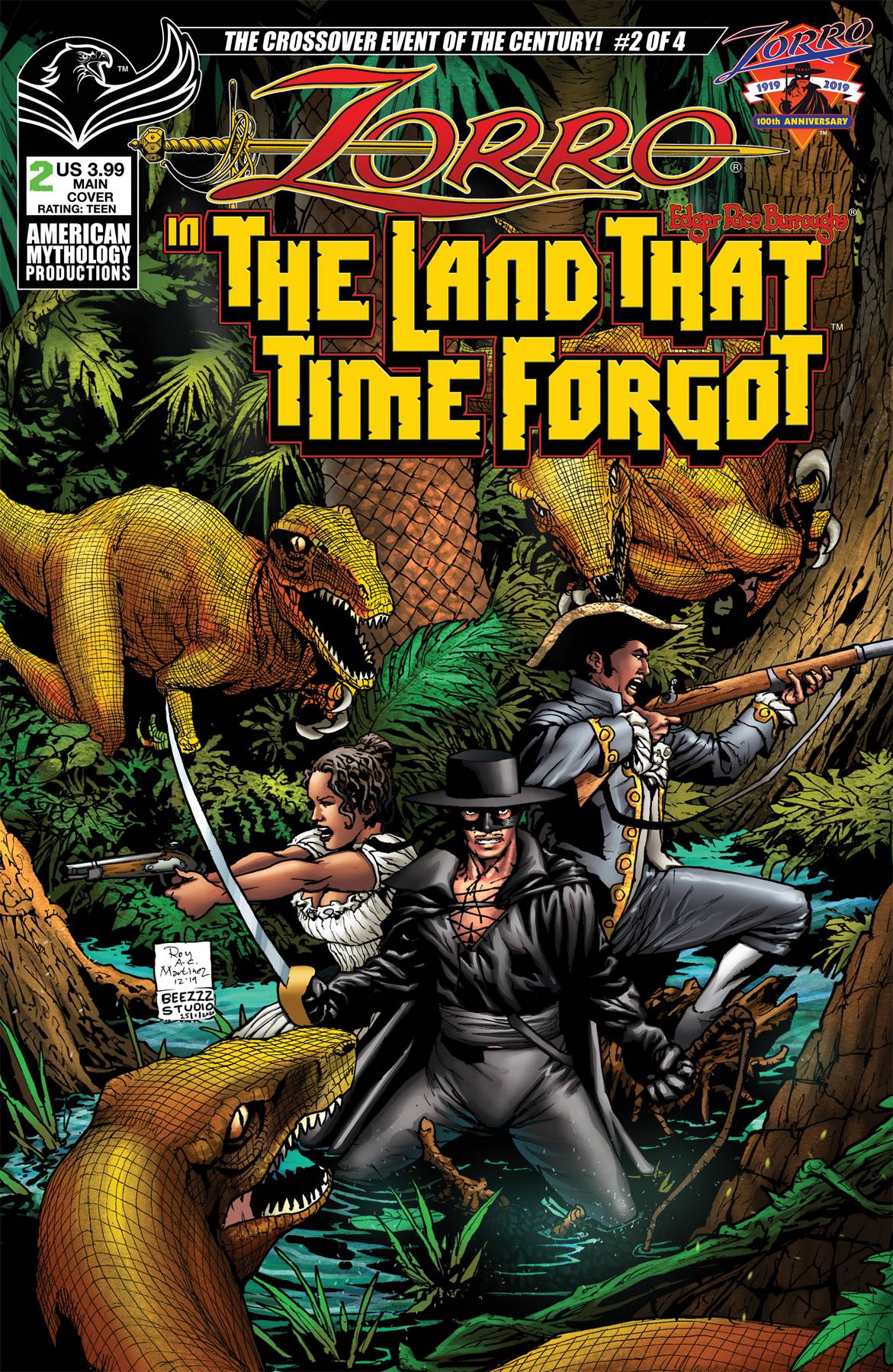 ZORRO IN LAND THAT TIME FORGOT #2 CVR A MARTINEZ (O/A) | Game Master's Emporium (The New GME)