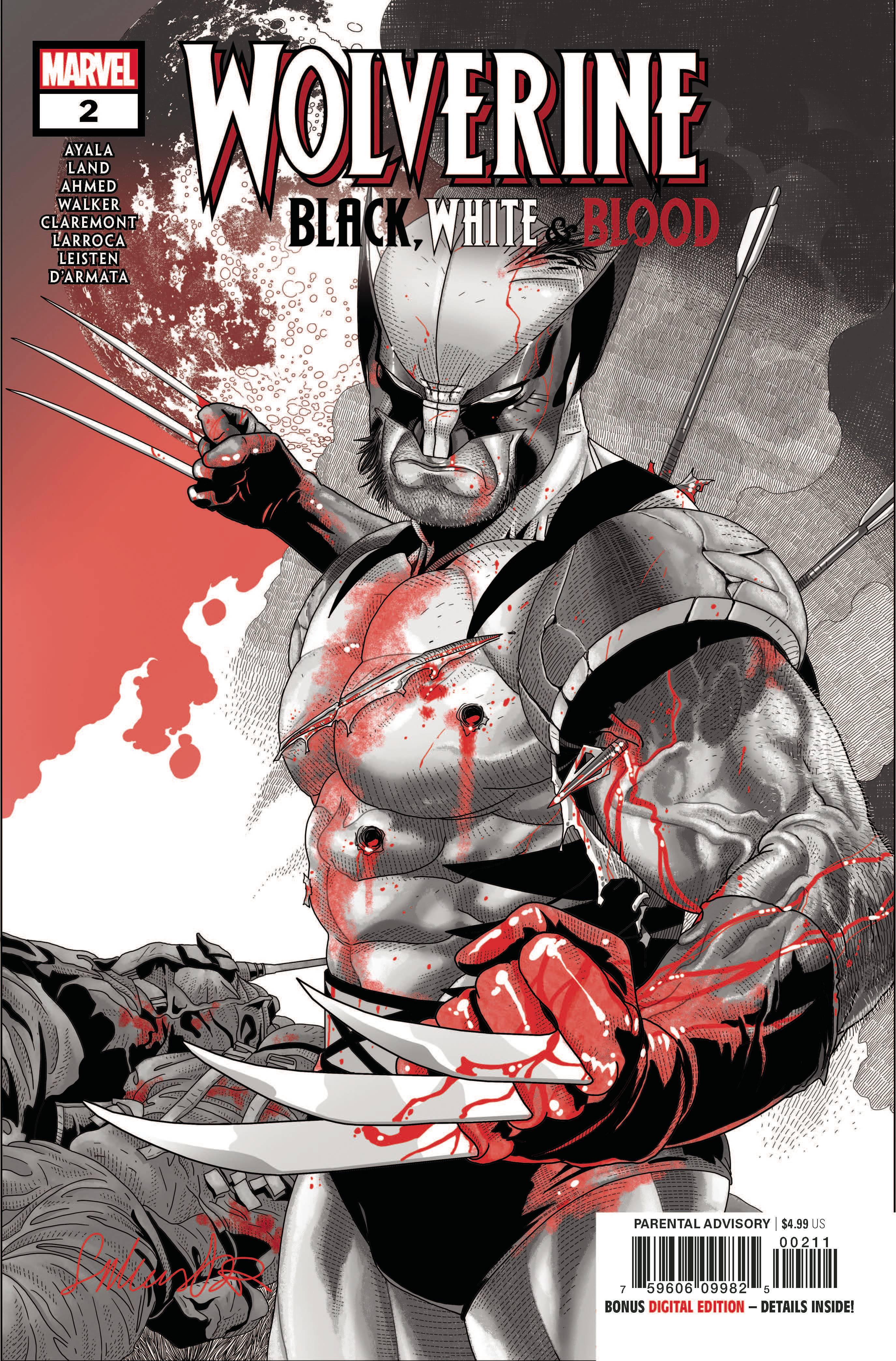 WOLVERINE BLACK WHITE BLOOD #2 (OF 4) | Game Master's Emporium (The New GME)
