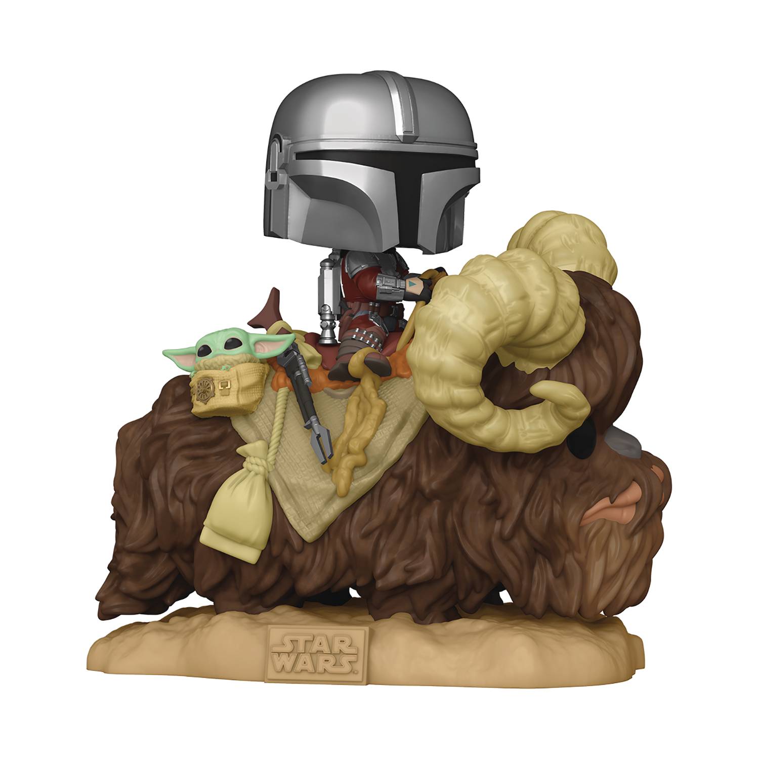 POP DELUXE MANDALORIAN ON BANTHA W/ CHILD VIN FIG | Game Master's Emporium (The New GME)