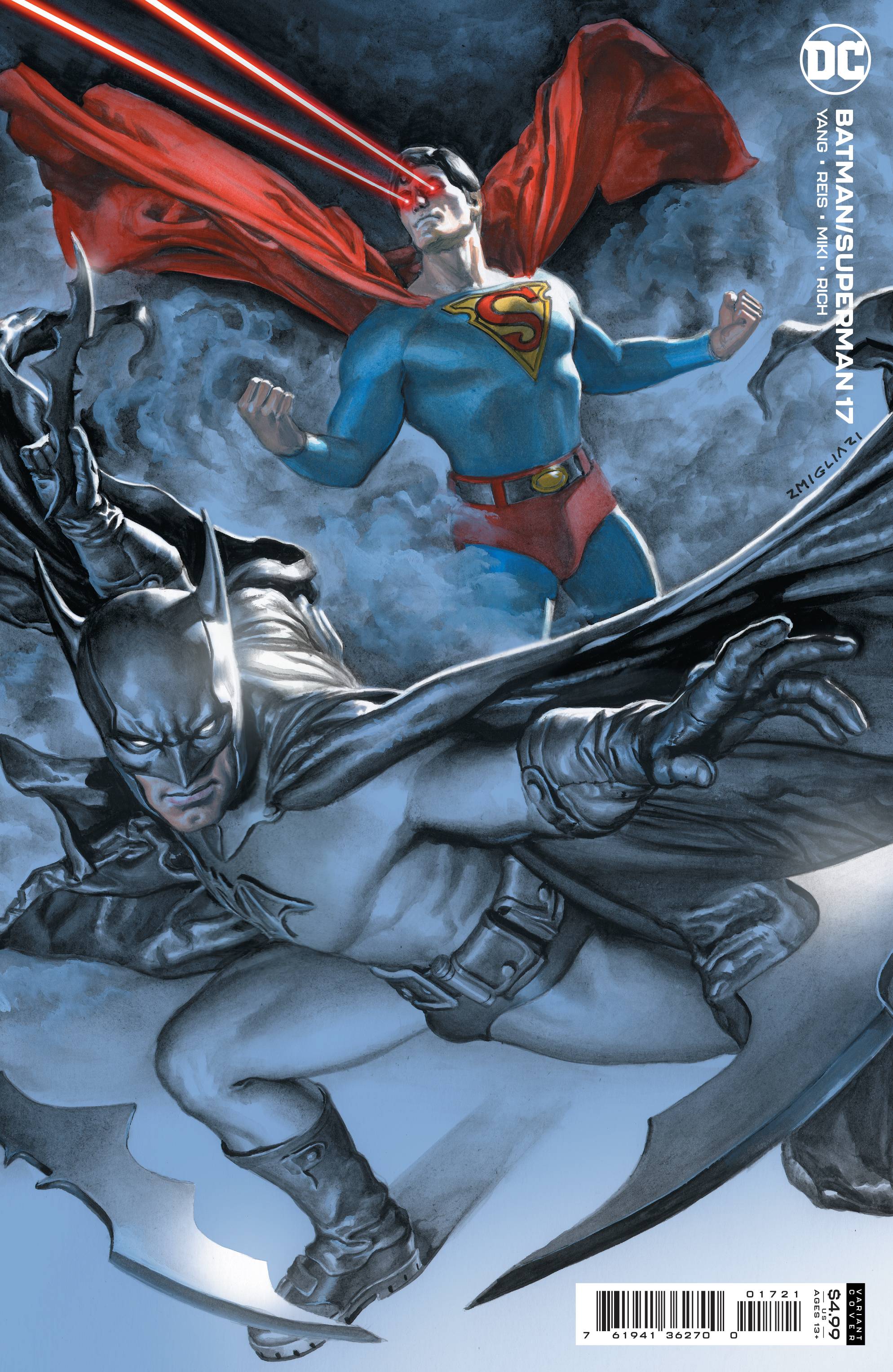 BATMAN SUPERMAN #17 CVR B MIGLIARI CARDSTOCK VAR | Game Master's Emporium (The New GME)
