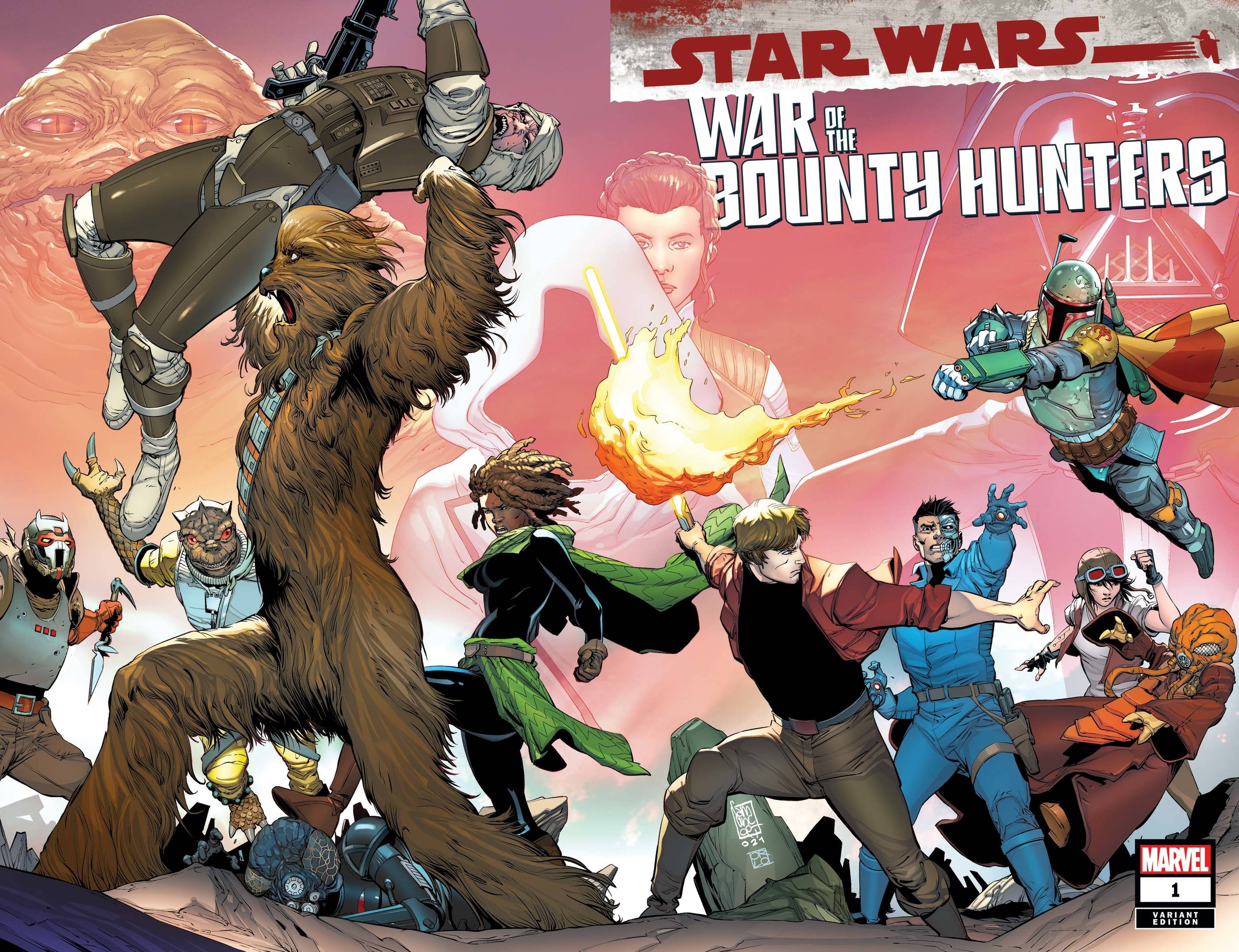 STAR WARS WAR BOUNTY HUNTERS #1 (OF 5) CAMUNCOLI WRPAD VAR | Game Master's Emporium (The New GME)