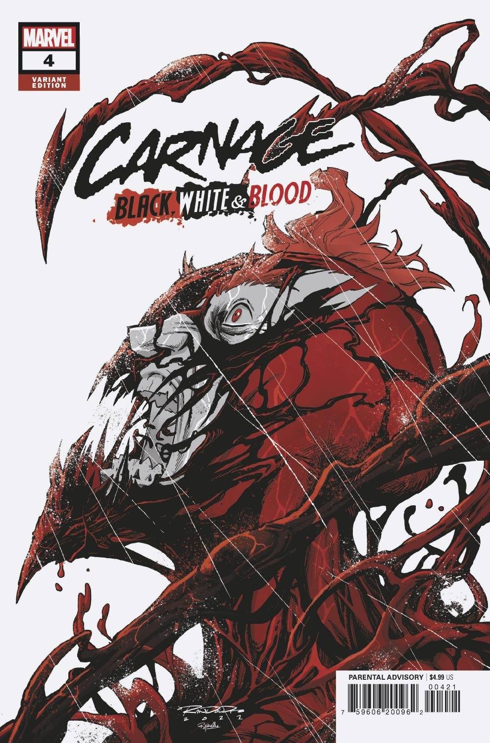 CARNAGE BLACK WHITE AND BLOOD #4 (OF 4) RANDOLPH VAR | Game Master's Emporium (The New GME)