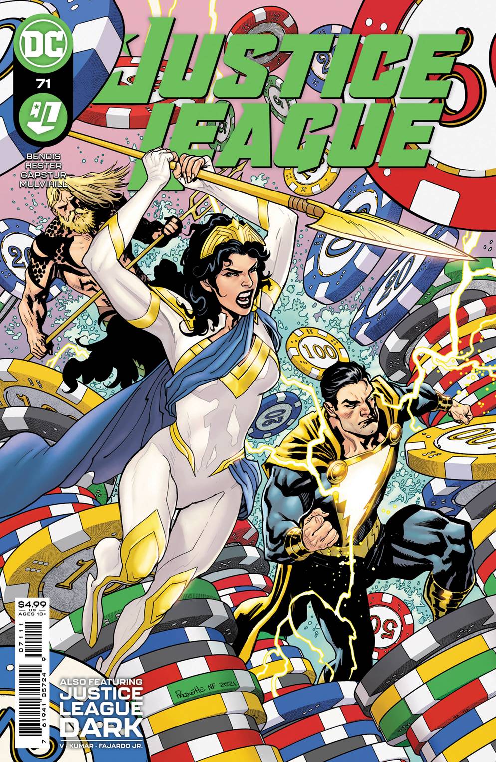JUSTICE LEAGUE #71 CVR A PAQUETTE & FAIRBURN | Game Master's Emporium (The New GME)