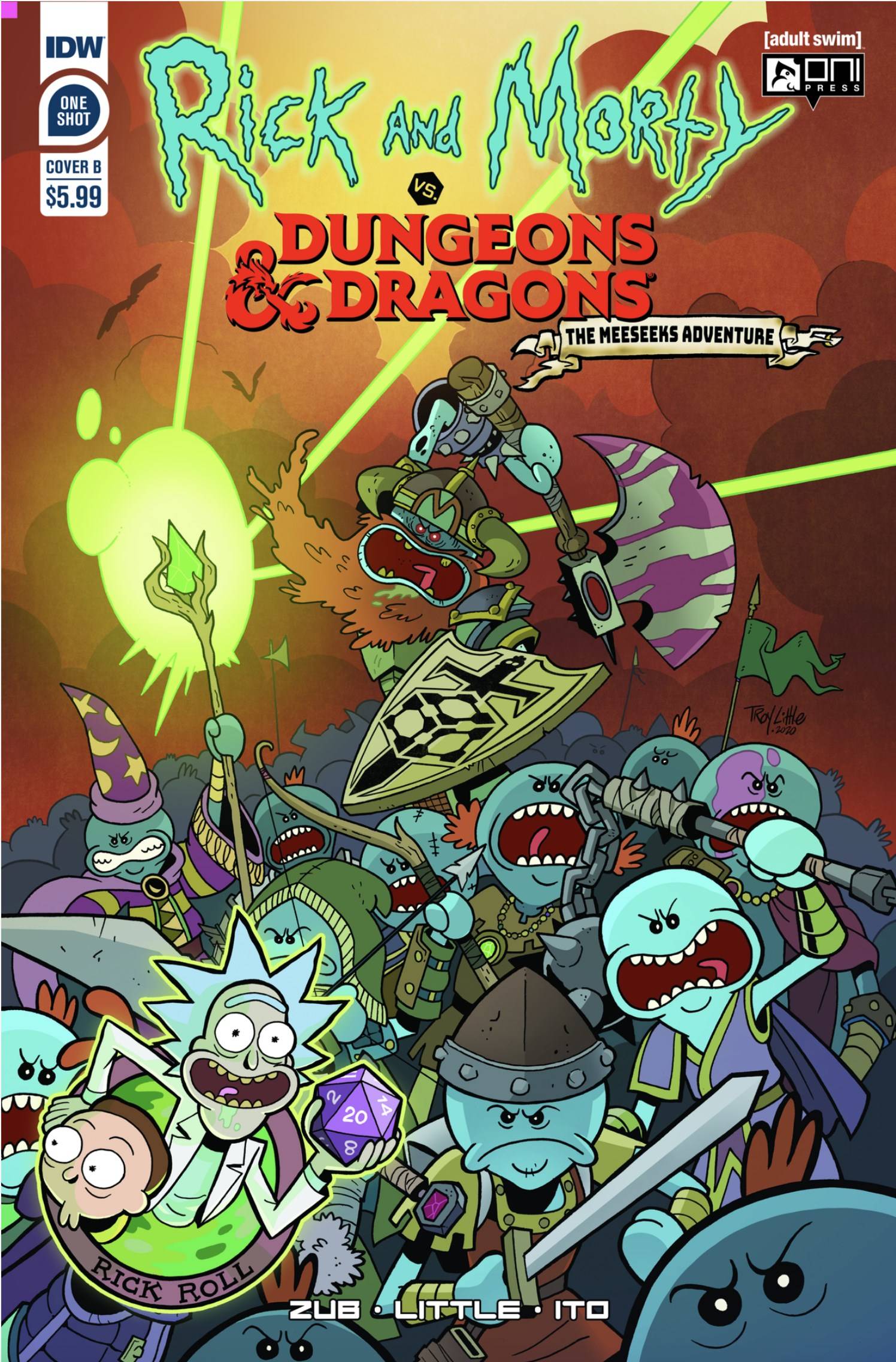 RICK & MORTY VS DUNGEONS & DRAGONS MEESEEKS CVR B LITTLE | Game Master's Emporium (The New GME)