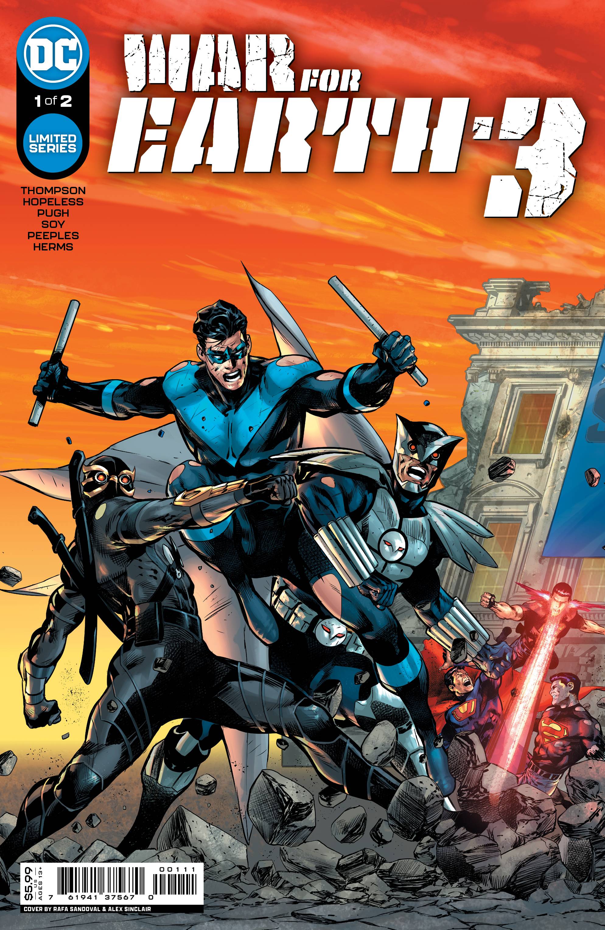 WAR FOR EARTH 3 #1 CVR A SANDOVAL | Game Master's Emporium (The New GME)