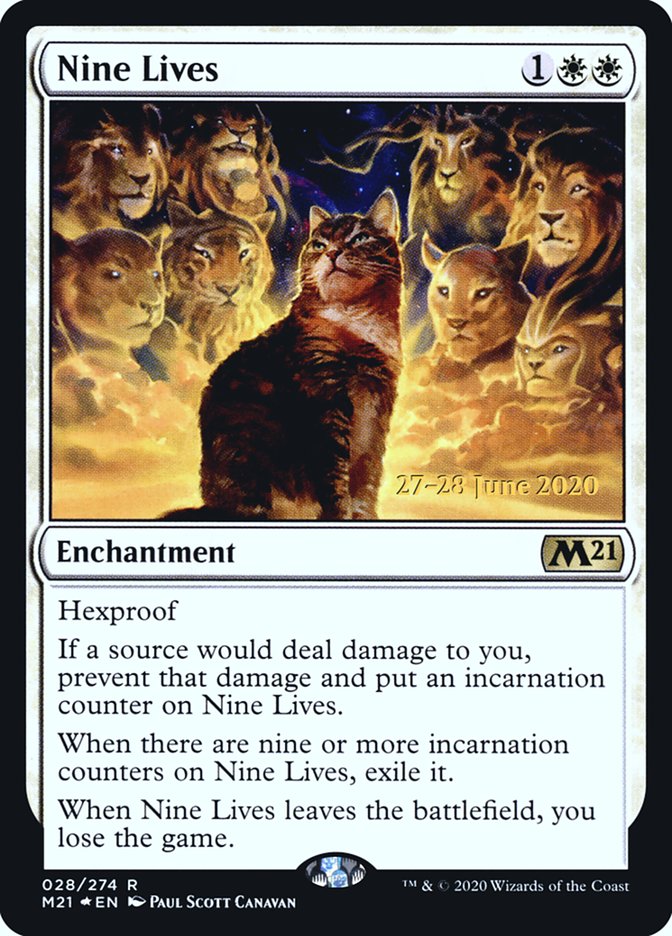 Nine Lives [Core Set 2021 Prerelease Promos] | Game Master's Emporium (The New GME)