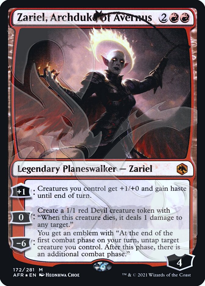 Zariel, Archduke of Avernus (Ampersand Promo) [Dungeons & Dragons: Adventures in the Forgotten Realms Promos] | Game Master's Emporium (The New GME)