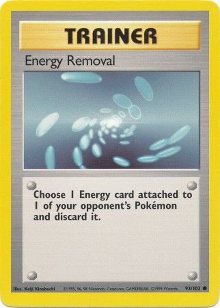 Energy Removal (92/102) [Base Set Unlimited] | Game Master's Emporium (The New GME)