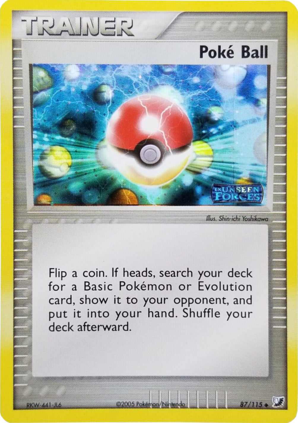 Poke Ball (87/115) (Stamped) [EX: Unseen Forces] | Game Master's Emporium (The New GME)