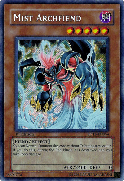 Mist Archfiend [FOTB-EN064] Secret Rare | Game Master's Emporium (The New GME)