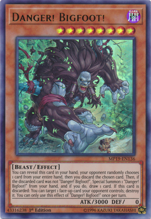 Danger! Bigfoot! [MP19-EN136] Ultra Rare | Game Master's Emporium (The New GME)