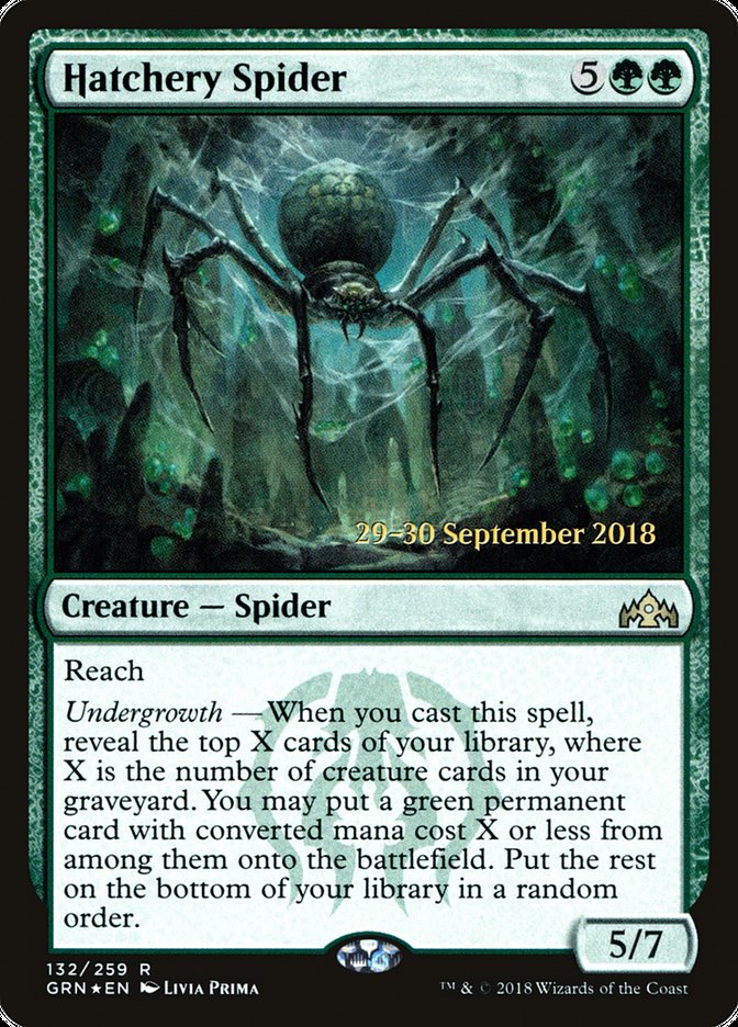 Hatchery Spider [Guilds of Ravnica Prerelease Promos] | Game Master's Emporium (The New GME)