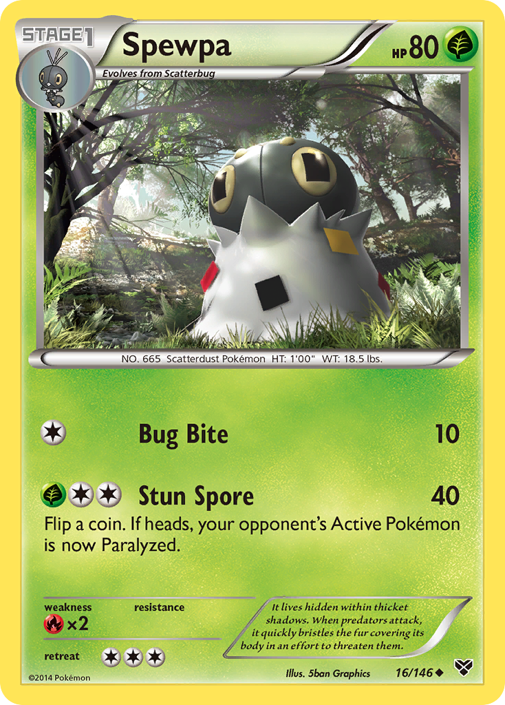 Spewpa (16/146) [XY: Base Set] | Game Master's Emporium (The New GME)