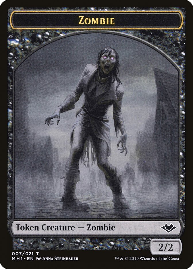 Angel (002) // Zombie (007) Double-Sided Token [Modern Horizons Tokens] | Game Master's Emporium (The New GME)