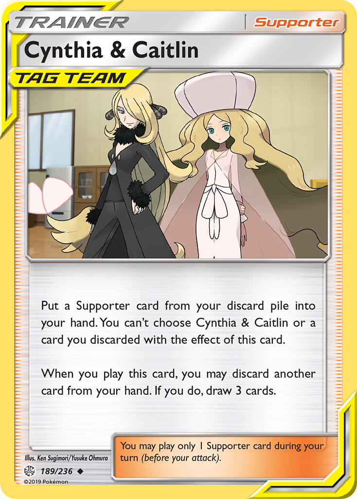 Cynthia & Caitlin (189/236) [Sun & Moon: Cosmic Eclipse] | Game Master's Emporium (The New GME)
