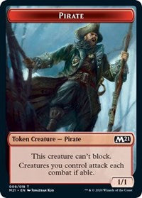 Pirate // Treasure Double-Sided Token [Core Set 2021 Tokens] | Game Master's Emporium (The New GME)