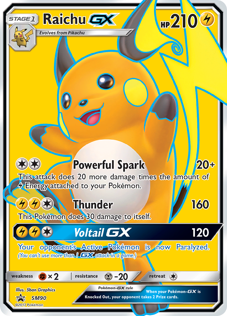 Raichu GX (SM90) [Sun & Moon: Black Star Promos] | Game Master's Emporium (The New GME)