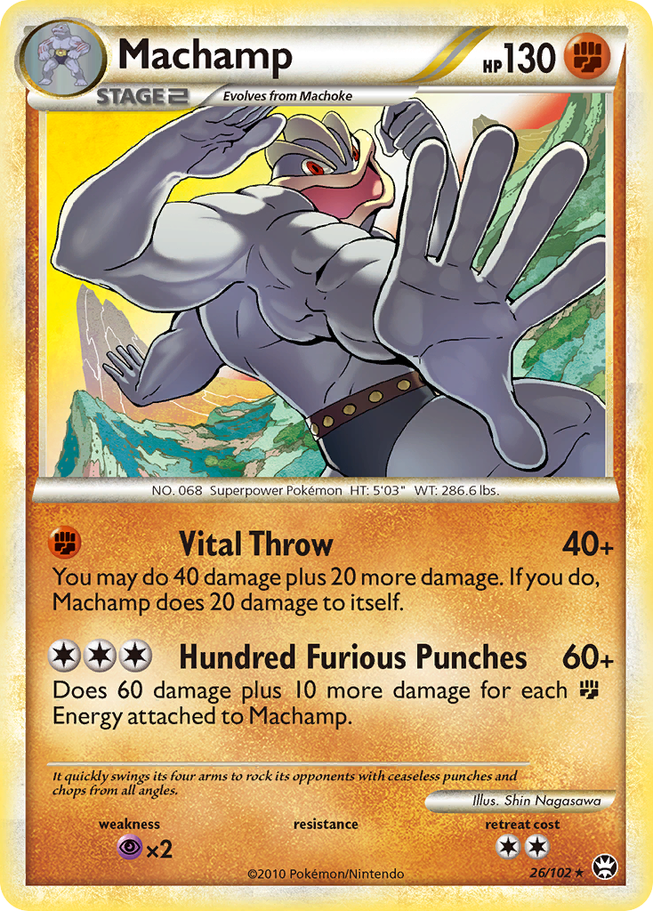 Machamp (26/102) [HeartGold & SoulSilver: Triumphant] | Game Master's Emporium (The New GME)