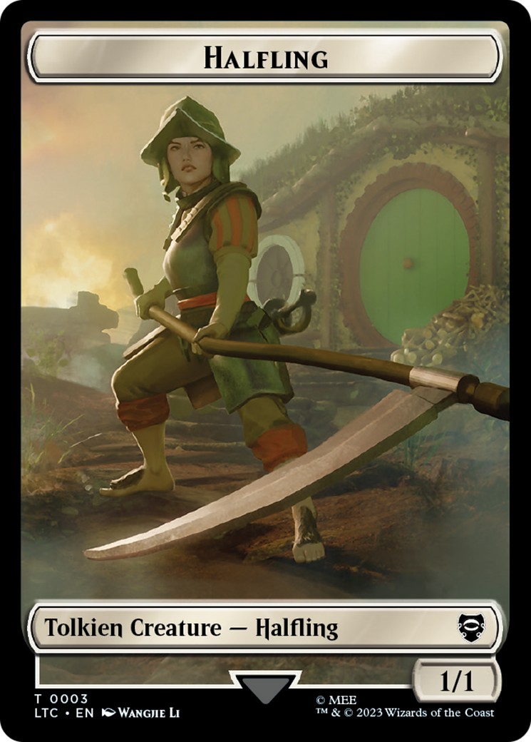 Halfling // Treasure Token [The Lord of the Rings: Tales of Middle-Earth Commander Tokens] | Game Master's Emporium (The New GME)