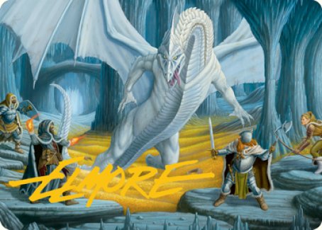 Cave of the Frost Dragon Art Card (Gold-Stamped Signature) [Dungeons & Dragons: Adventures in the Forgotten Realms Art Series] | Game Master's Emporium (The New GME)