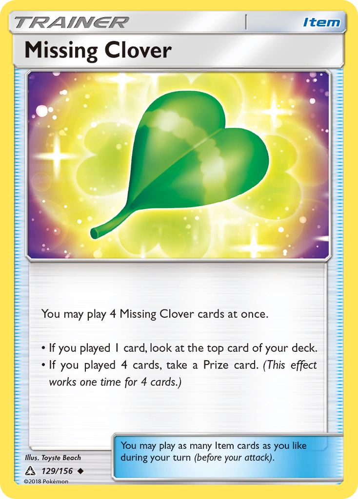 Missing Clover (129/156) [Sun & Moon: Ultra Prism] | Game Master's Emporium (The New GME)