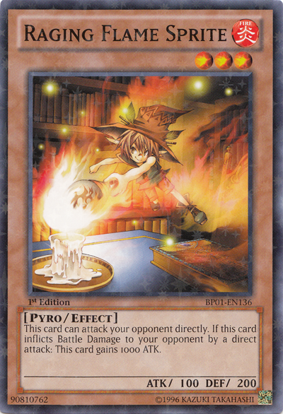 Raging Flame Sprite [BP01-EN136] Starfoil Rare | Game Master's Emporium (The New GME)