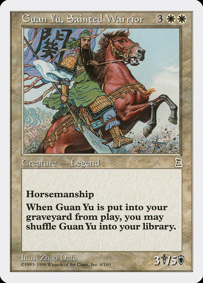 Guan Yu, Sainted Warrior [Portal Three Kingdoms] | Game Master's Emporium (The New GME)