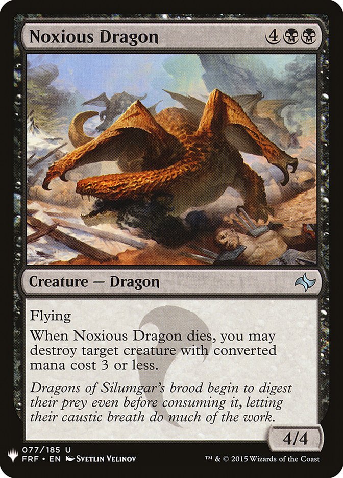 Noxious Dragon [Mystery Booster] | Game Master's Emporium (The New GME)