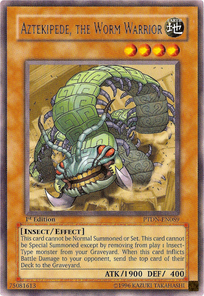 Aztekipede, the Worm Warrior [PTDN-EN089] Rare | Game Master's Emporium (The New GME)