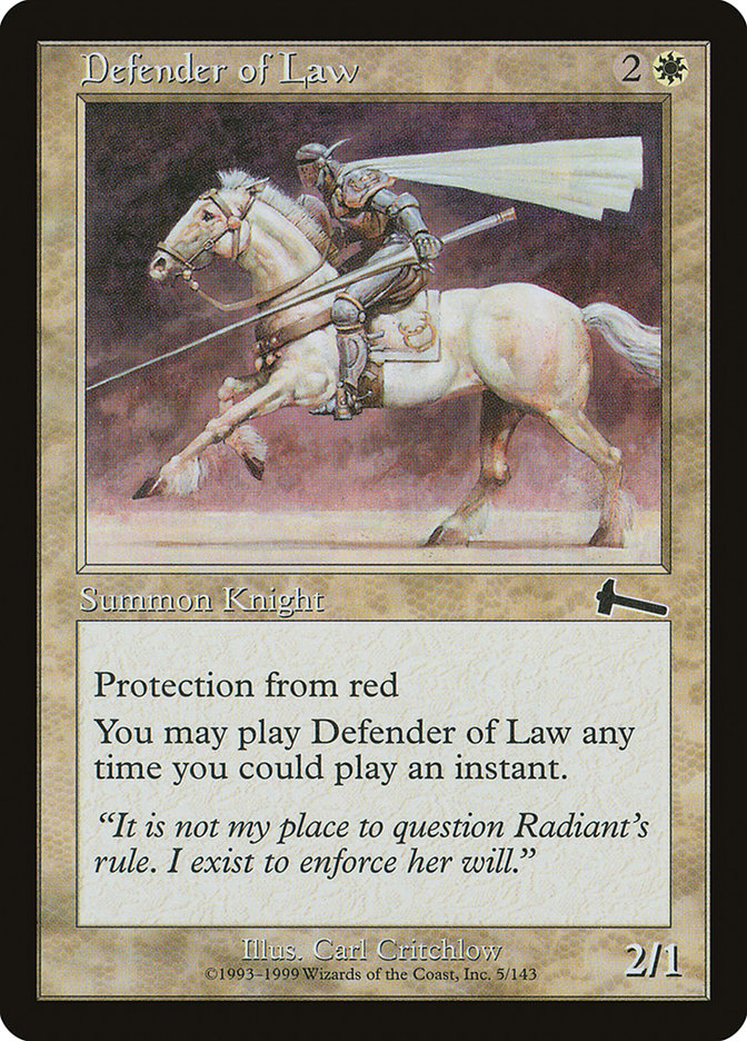 Defender of Law [Urza's Legacy] | Game Master's Emporium (The New GME)