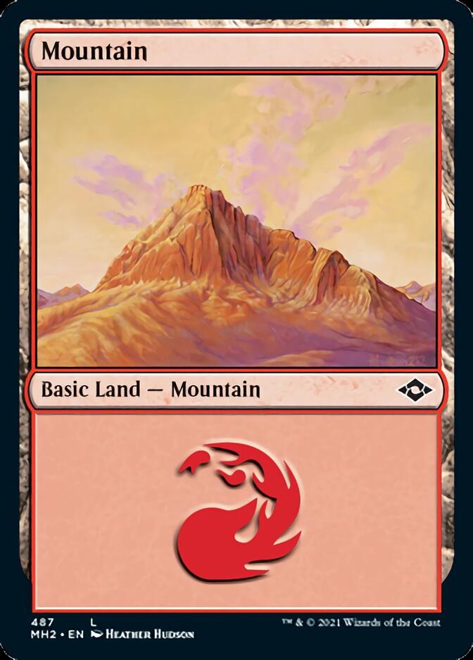 Mountain (487) (Foil Etched) [Modern Horizons 2] | Game Master's Emporium (The New GME)