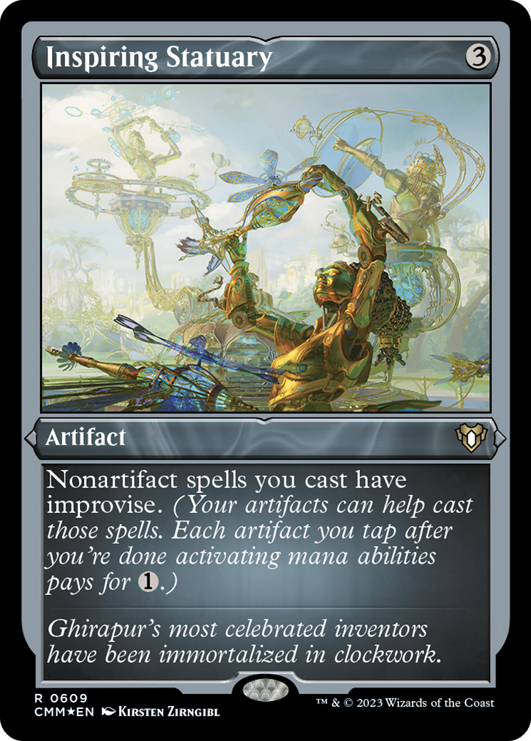 Inspiring Statuary (Foil Etched) [Commander Masters] | Game Master's Emporium (The New GME)