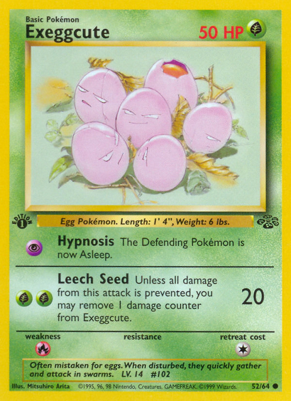 Exeggcute (52/64) [Jungle 1st Edition] | Game Master's Emporium (The New GME)