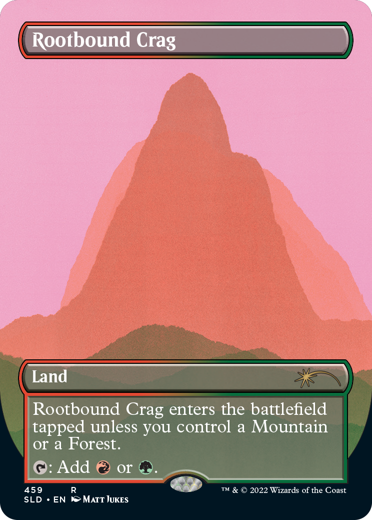 Rootbound Crag (Borderless) [Secret Lair Drop Series] | Game Master's Emporium (The New GME)