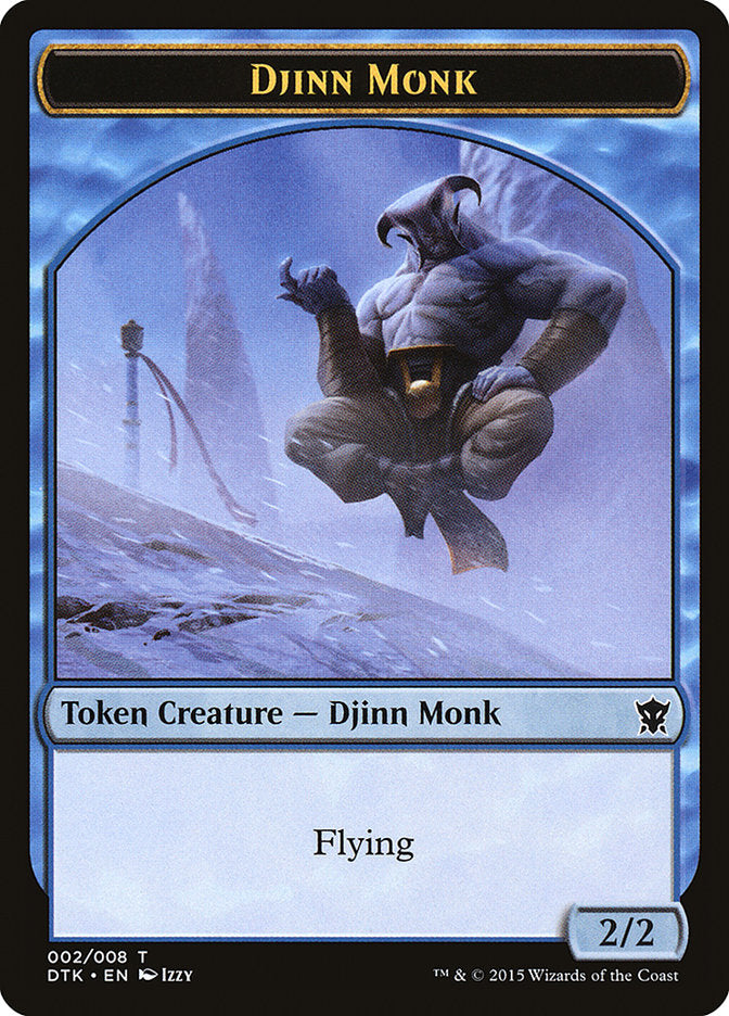 Djinn Monk Token [Dragons of Tarkir Tokens] | Game Master's Emporium (The New GME)