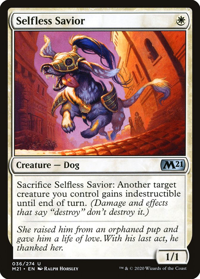 Selfless Savior [Core Set 2021] | Game Master's Emporium (The New GME)