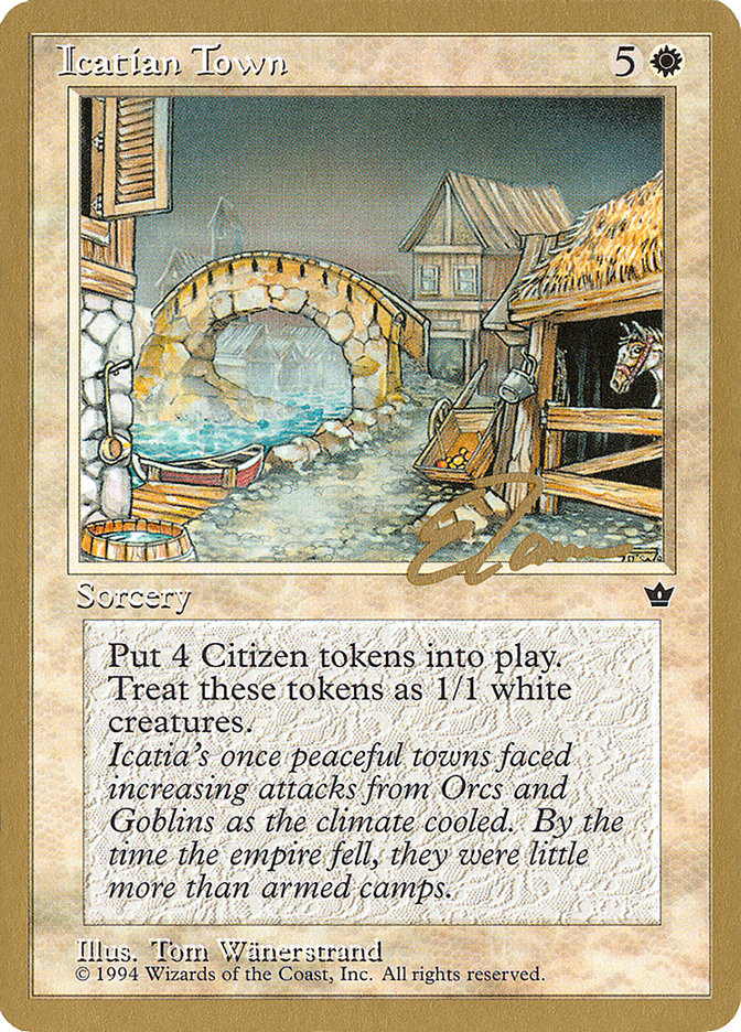 Icatian Town (Eric Tam) [Pro Tour Collector Set] | Game Master's Emporium (The New GME)