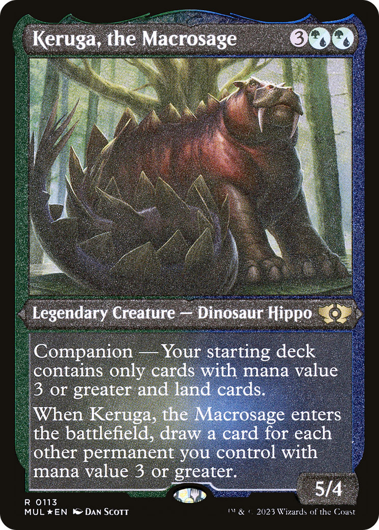 Keruga, the Macrosage (Foil Etched) [Multiverse Legends] | Game Master's Emporium (The New GME)