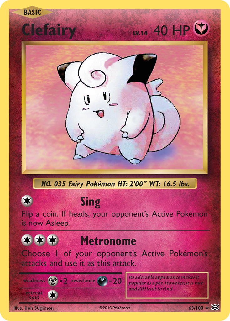 Clefairy (63/108) [XY: Evolutions] | Game Master's Emporium (The New GME)