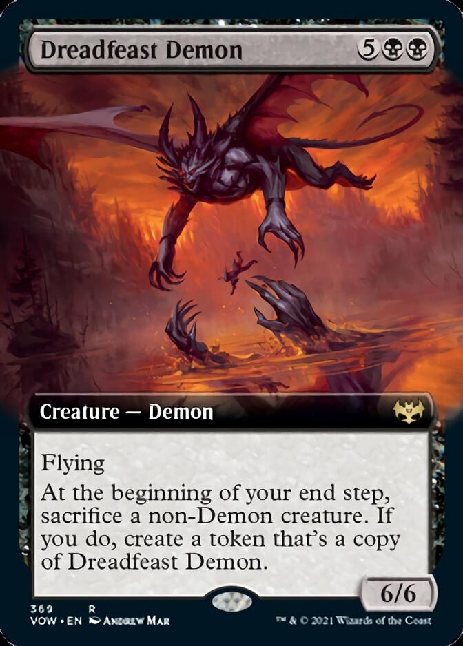 Dreadfeast Demon (Extended Art) [Innistrad: Crimson Vow] | Game Master's Emporium (The New GME)