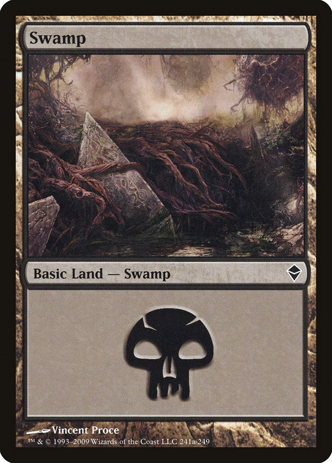 Swamp (241a) [Zendikar] | Game Master's Emporium (The New GME)