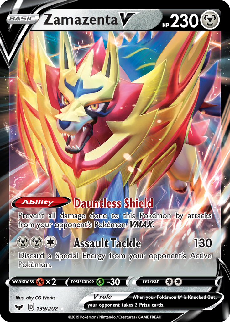 Zamazenta V (139/202) [Sword & Shield: Base Set] | Game Master's Emporium (The New GME)