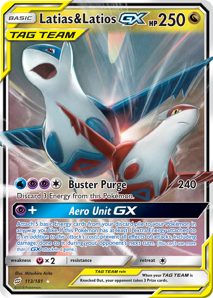 Latias & Latios GX (113/181) [Sun & Moon: Team Up] | Game Master's Emporium (The New GME)