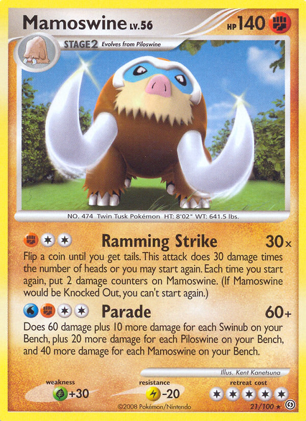Mamoswine (21/100) [Diamond & Pearl: Stormfront] | Game Master's Emporium (The New GME)