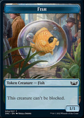 Fish // Citizen Double-Sided Token [Streets of New Capenna Tokens] | Game Master's Emporium (The New GME)