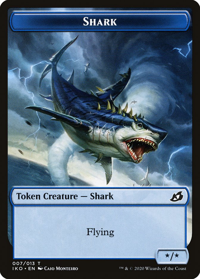 Shark Token [Ikoria: Lair of Behemoths Tokens] | Game Master's Emporium (The New GME)