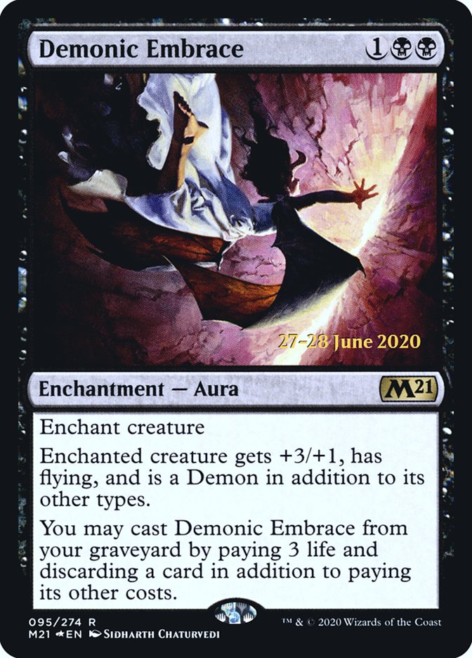 Demonic Embrace [Core Set 2021 Prerelease Promos] | Game Master's Emporium (The New GME)