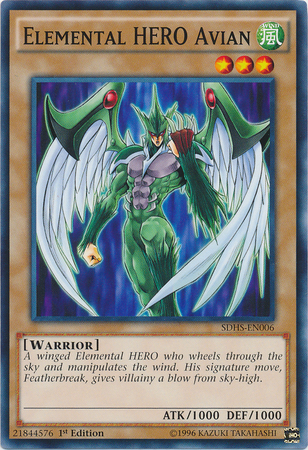 Elemental Hero Avian [SDHS-EN006] Common | Game Master's Emporium (The New GME)